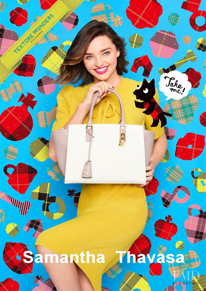 Miranda Kerr featured in  the Samantha Thavasa advertisement for Autumn/Winter 2016