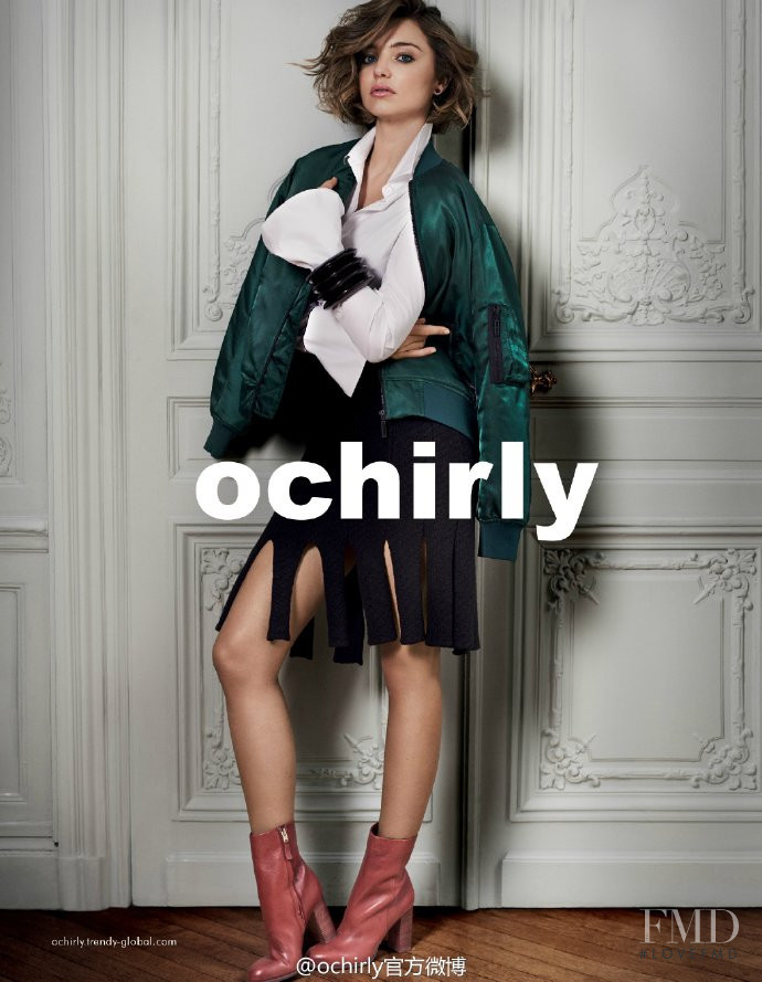 Miranda Kerr featured in  the Ochirly advertisement for Autumn/Winter 2016