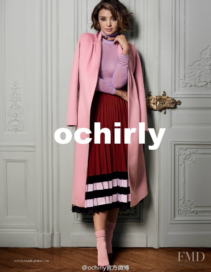 Miranda Kerr featured in  the Ochirly advertisement for Autumn/Winter 2016