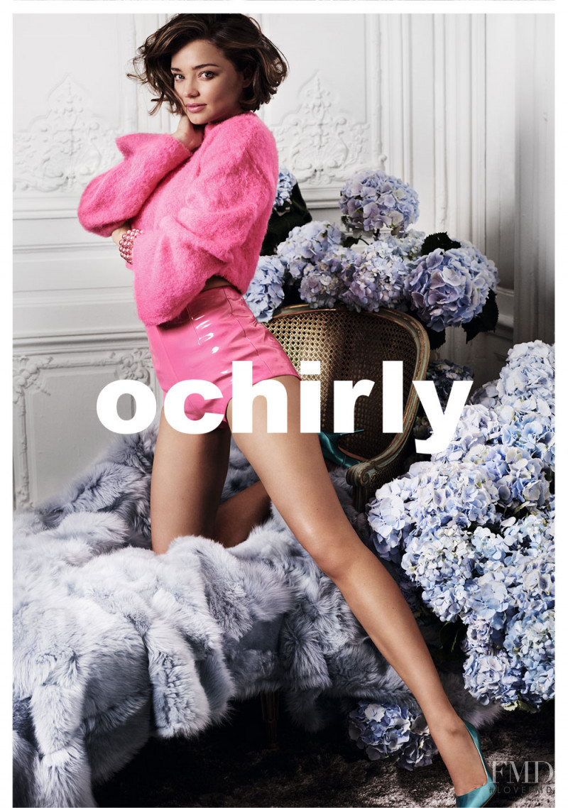 Miranda Kerr featured in  the Ochirly advertisement for Autumn/Winter 2016