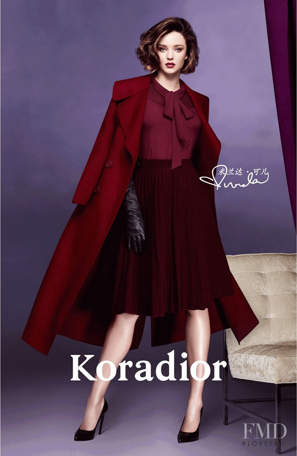 Miranda Kerr featured in  the Koradior advertisement for Autumn/Winter 2016