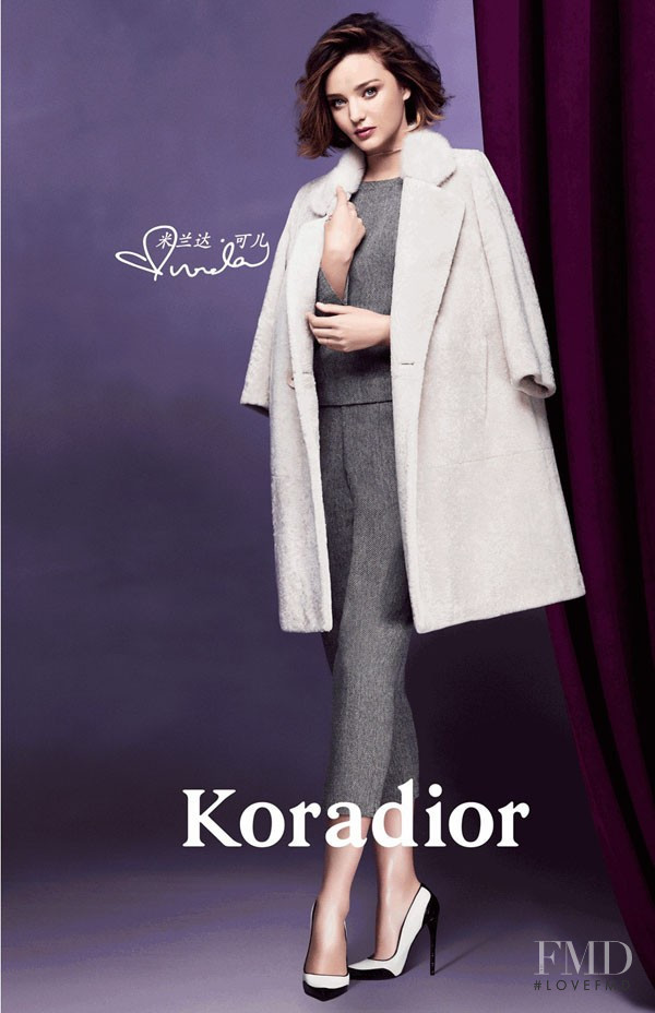 Miranda Kerr featured in  the Koradior advertisement for Autumn/Winter 2016