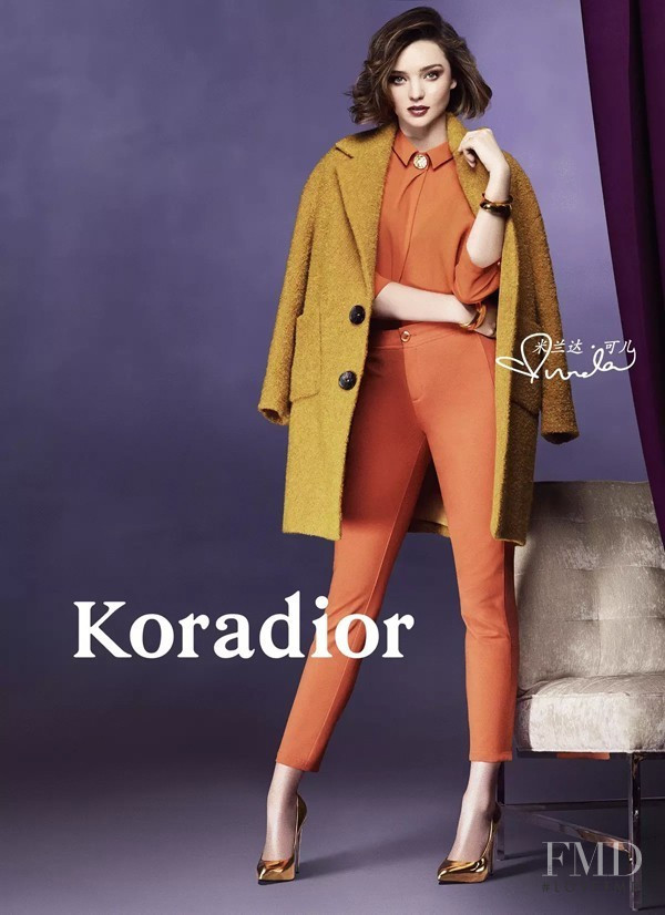 Miranda Kerr featured in  the Koradior advertisement for Autumn/Winter 2016