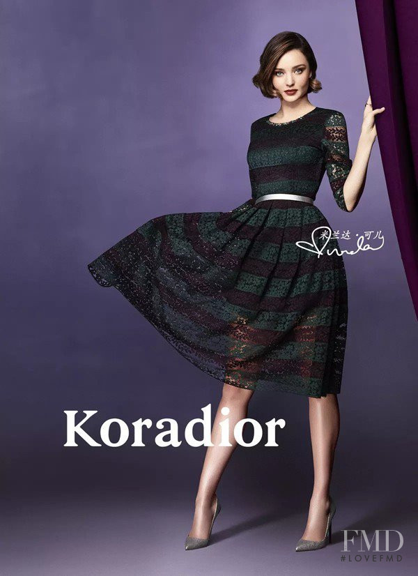 Miranda Kerr featured in  the Koradior advertisement for Autumn/Winter 2016