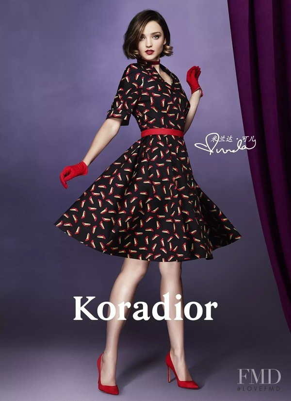 Miranda Kerr featured in  the Koradior advertisement for Autumn/Winter 2016