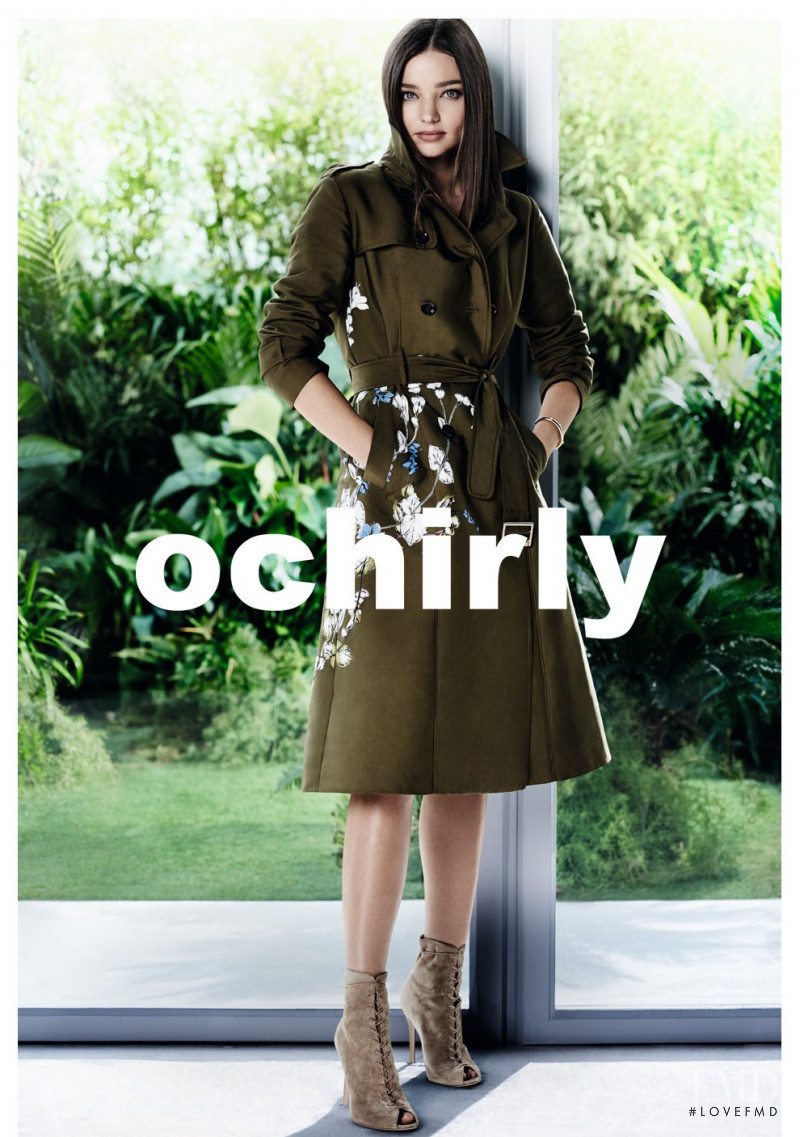 Miranda Kerr featured in  the Ochirly advertisement for Spring/Summer 2016