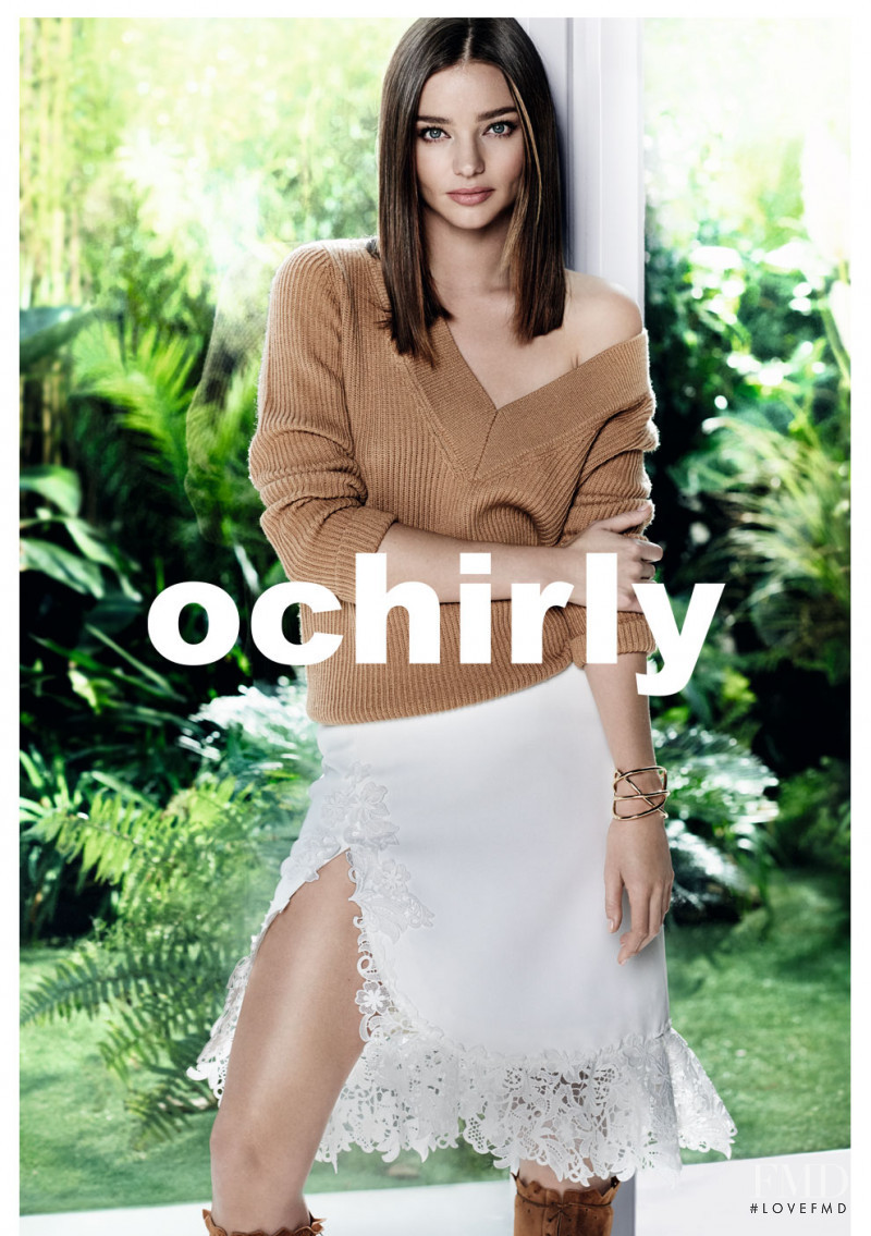 Miranda Kerr featured in  the Ochirly advertisement for Spring/Summer 2016