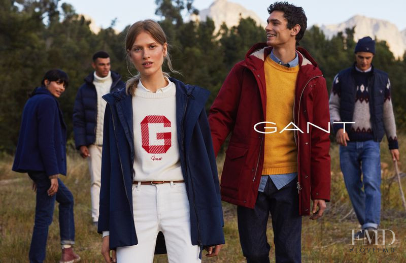 Laura Julie Schwab Holm featured in  the Gant GANT Fall/Winter 2018 advertisement for Autumn/Winter 2018