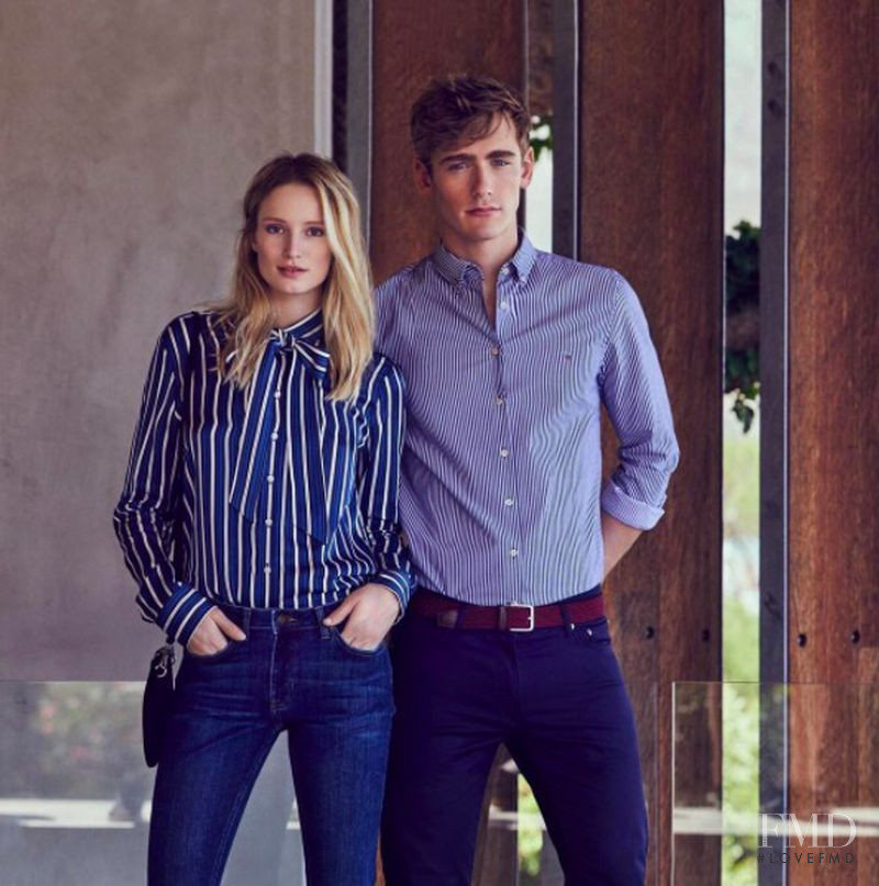 Maud Welzen featured in  the Gant GANT F/W 17 advertisement for Autumn/Winter 2017