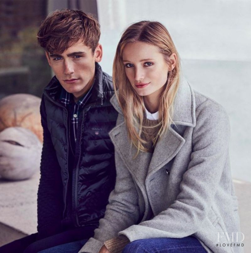 Maud Welzen featured in  the Gant GANT F/W 17 advertisement for Autumn/Winter 2017