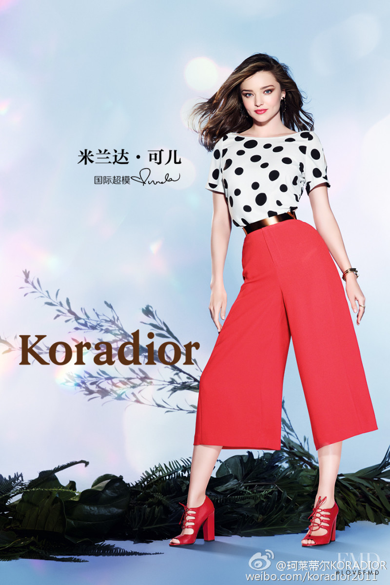 Miranda Kerr featured in  the Koradior advertisement for Spring/Summer 2016