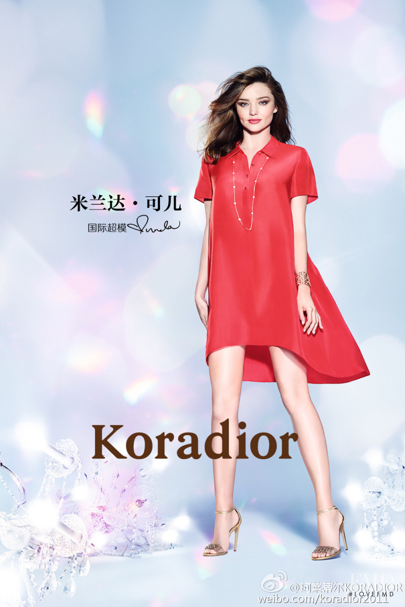 Miranda Kerr featured in  the Koradior advertisement for Spring/Summer 2016