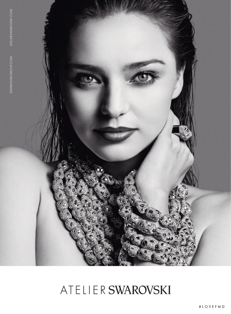 Miranda Kerr featured in  the Swarovski Atelier advertisement for Spring/Summer 2016
