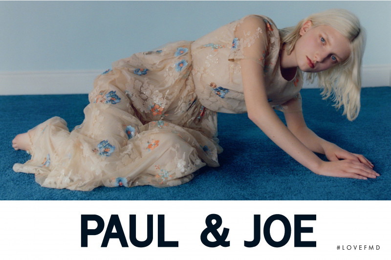 Kristin Soley Drab featured in  the Paul et Joe advertisement for Spring/Summer 2019