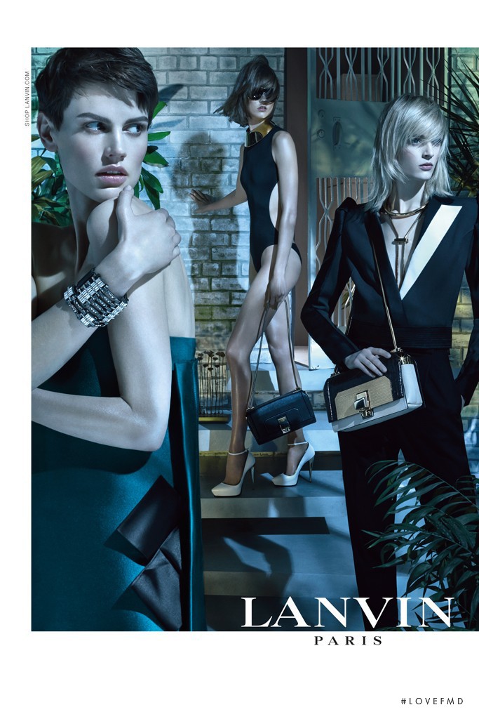 Daria Strokous featured in  the Lanvin advertisement for Spring/Summer 2013