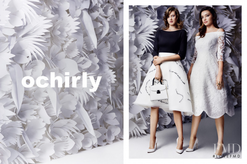 Lindsey Wixson featured in  the Ochirly advertisement for Autumn/Winter 2015