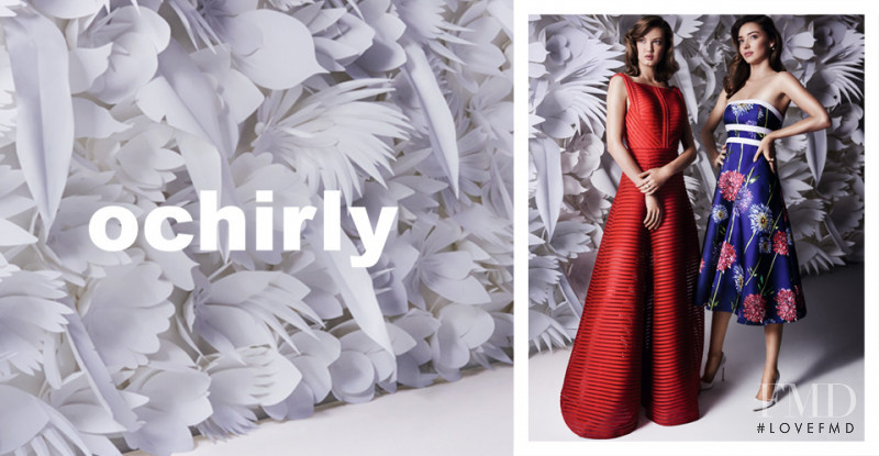 Lindsey Wixson featured in  the Ochirly advertisement for Autumn/Winter 2015