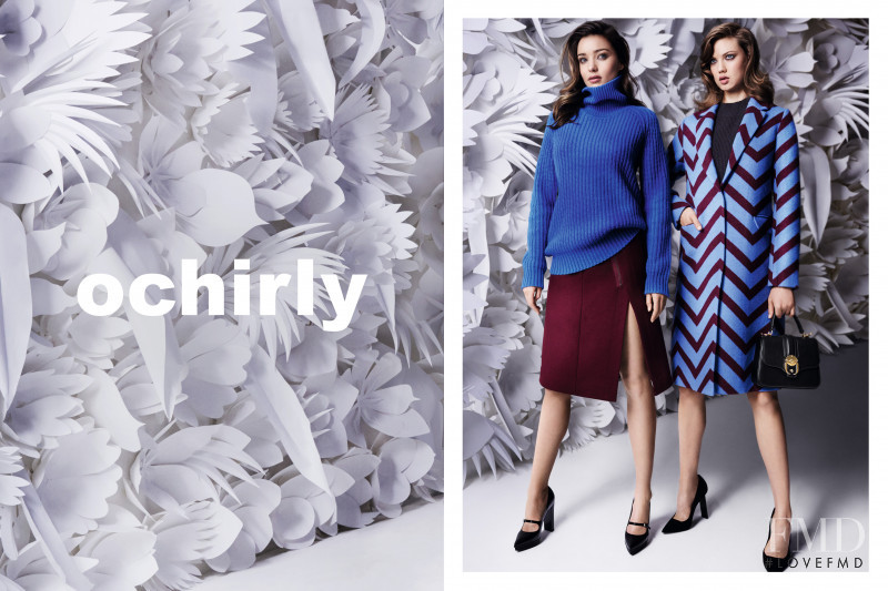 Lindsey Wixson featured in  the Ochirly advertisement for Autumn/Winter 2015