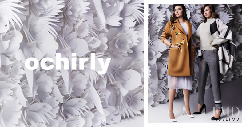 Lindsey Wixson featured in  the Ochirly advertisement for Autumn/Winter 2015