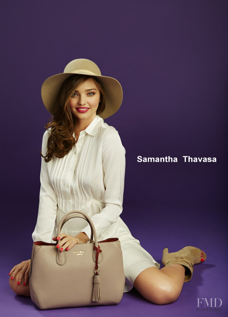 Miranda Kerr featured in  the Samantha Thavasa advertisement for Autumn/Winter 2015