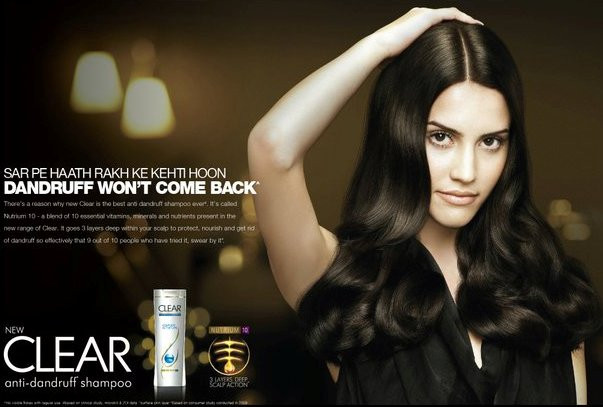 Ana Rotili featured in  the Clear Haircare advertisement for Autumn/Winter 2015