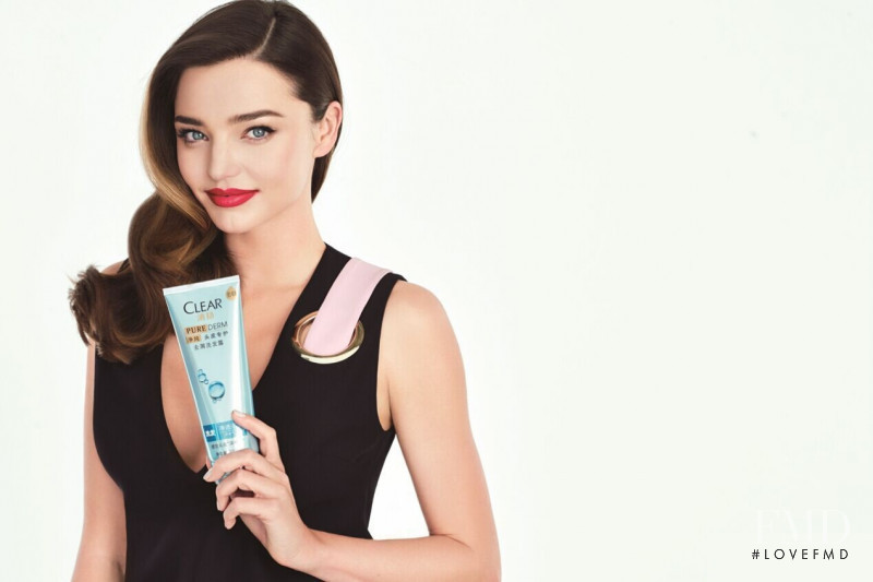 Miranda Kerr featured in  the Clear Haircare advertisement for Autumn/Winter 2015