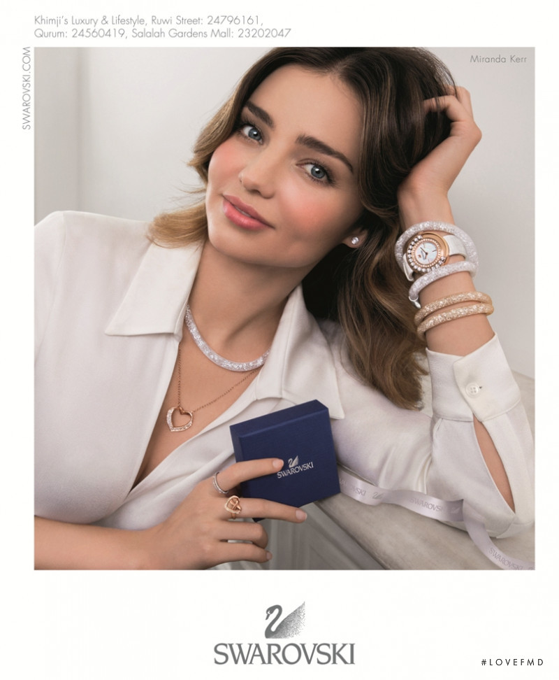 Miranda Kerr featured in  the Swarovski advertisement for Spring/Summer 2015