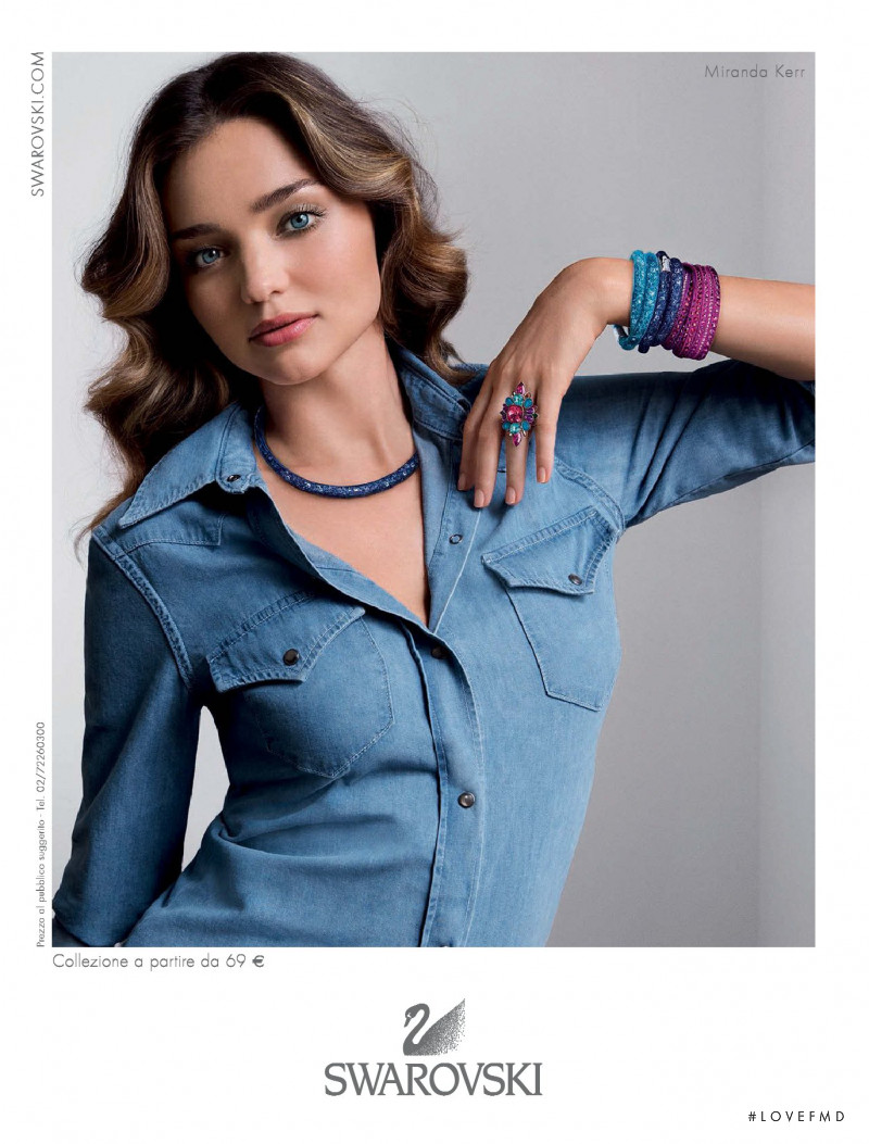 Miranda Kerr featured in  the Swarovski advertisement for Spring/Summer 2015