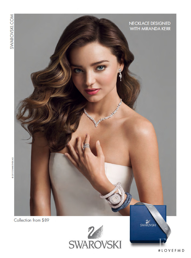 Miranda Kerr featured in  the Swarovski x Miranda Kerr advertisement for Autumn/Winter 2015