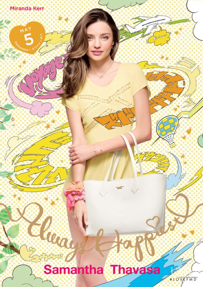 Miranda Kerr featured in  the Samantha Thavasa advertisement for Spring/Summer 2013