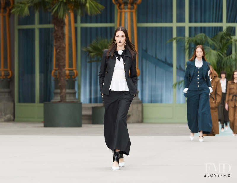 Vittoria Ceretti featured in  the Chanel fashion show for Cruise 2020