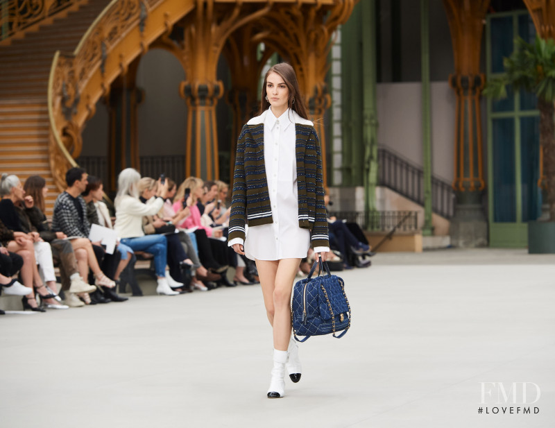 Camille Hurel featured in  the Chanel fashion show for Cruise 2020