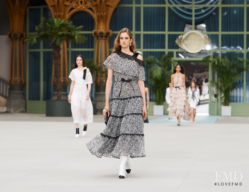 Sarah Berger featured in  the Chanel fashion show for Cruise 2020