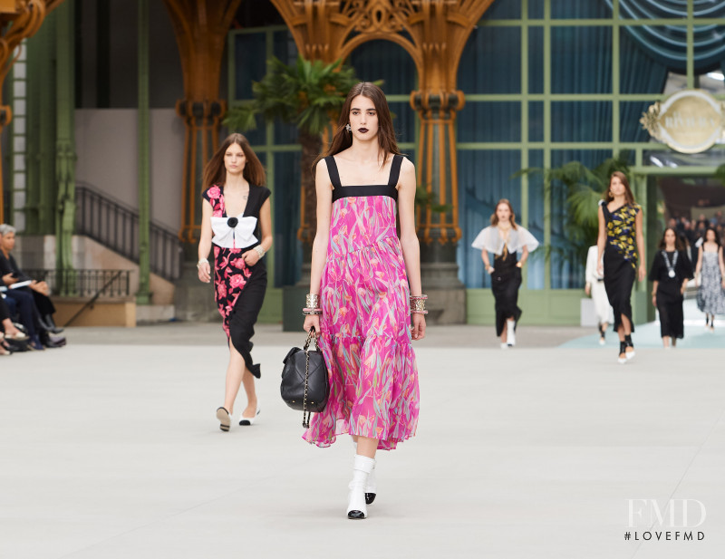 Margot Baget featured in  the Chanel fashion show for Cruise 2020