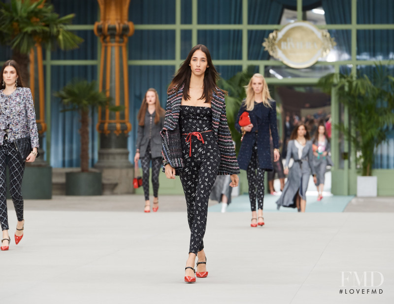 Yasmin Wijnaldum featured in  the Chanel fashion show for Cruise 2020