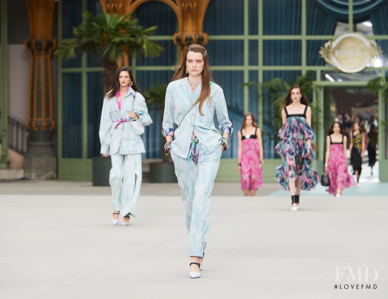 Louise Robert featured in  the Chanel fashion show for Cruise 2020