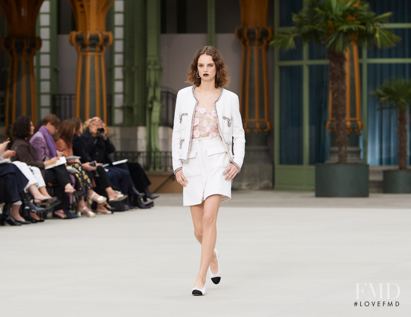 Giselle Norman featured in  the Chanel fashion show for Cruise 2020