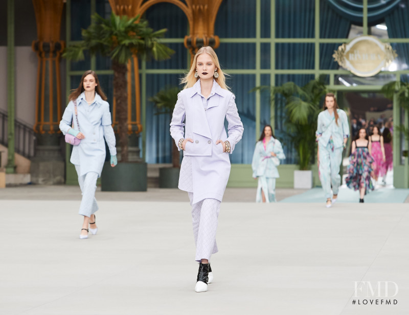 Alina Egorova featured in  the Chanel fashion show for Cruise 2020