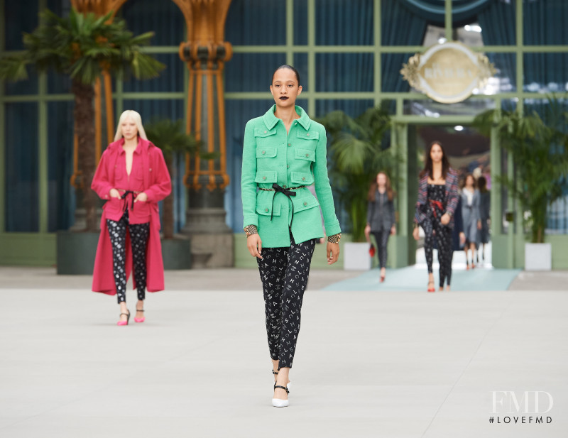 Selena Forrest featured in  the Chanel fashion show for Cruise 2020