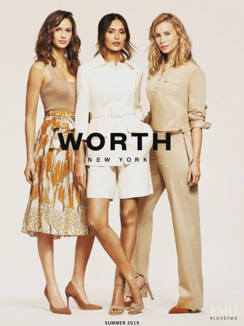Jeanne Cadieu featured in  the Worth New York advertisement for Spring/Summer 2019