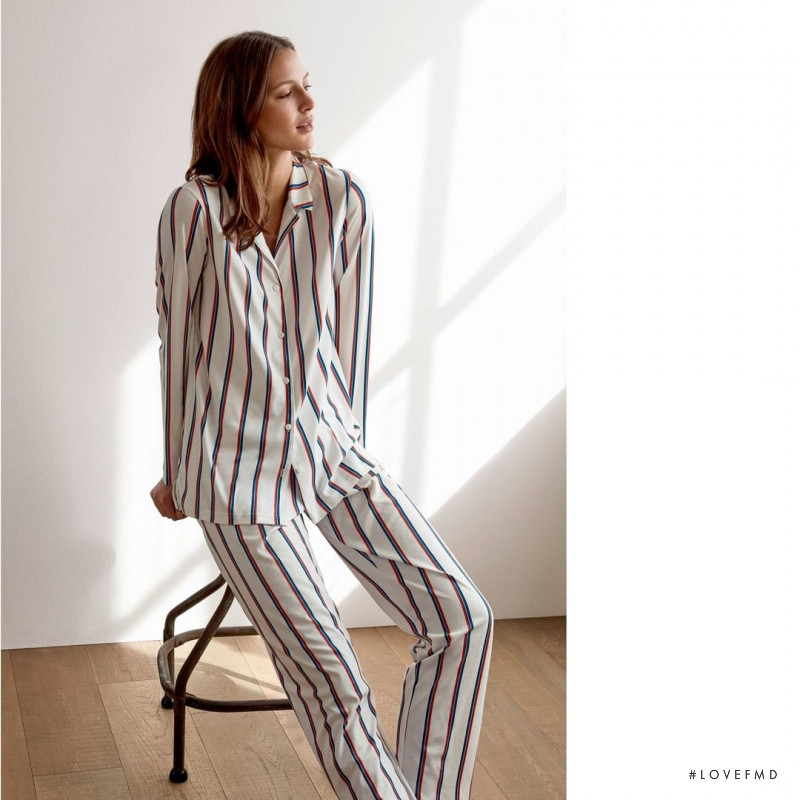 Jeanne Cadieu featured in  the Calida Switzerland catalogue for Spring/Summer 2019