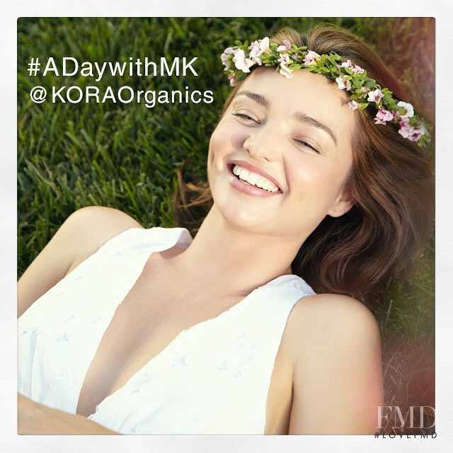 Miranda Kerr featured in  the Kora Organics advertisement for Autumn/Winter 2015