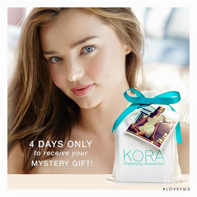 Miranda Kerr featured in  the Kora Organics advertisement for Autumn/Winter 2015