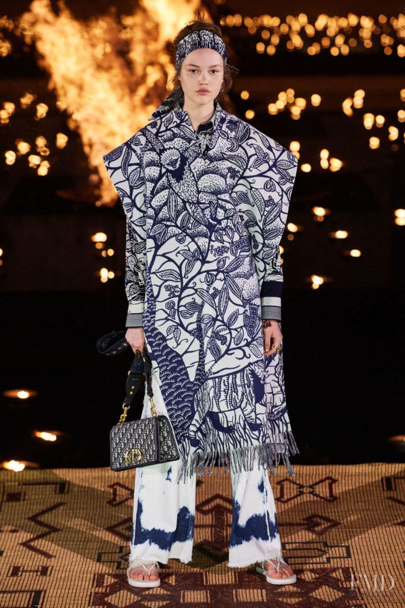 Noor Chaltin featured in  the Christian Dior fashion show for Resort 2020