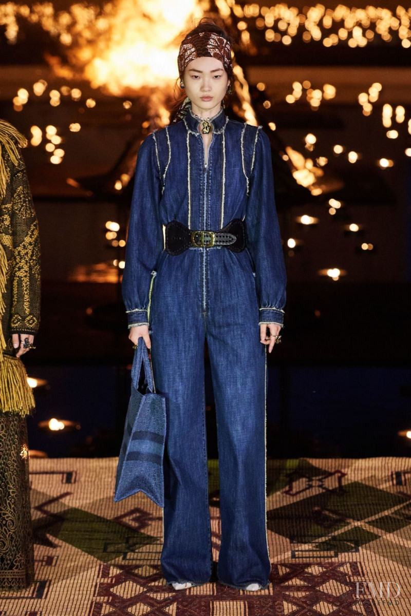 Hyun Ji Shin featured in  the Christian Dior fashion show for Resort 2020