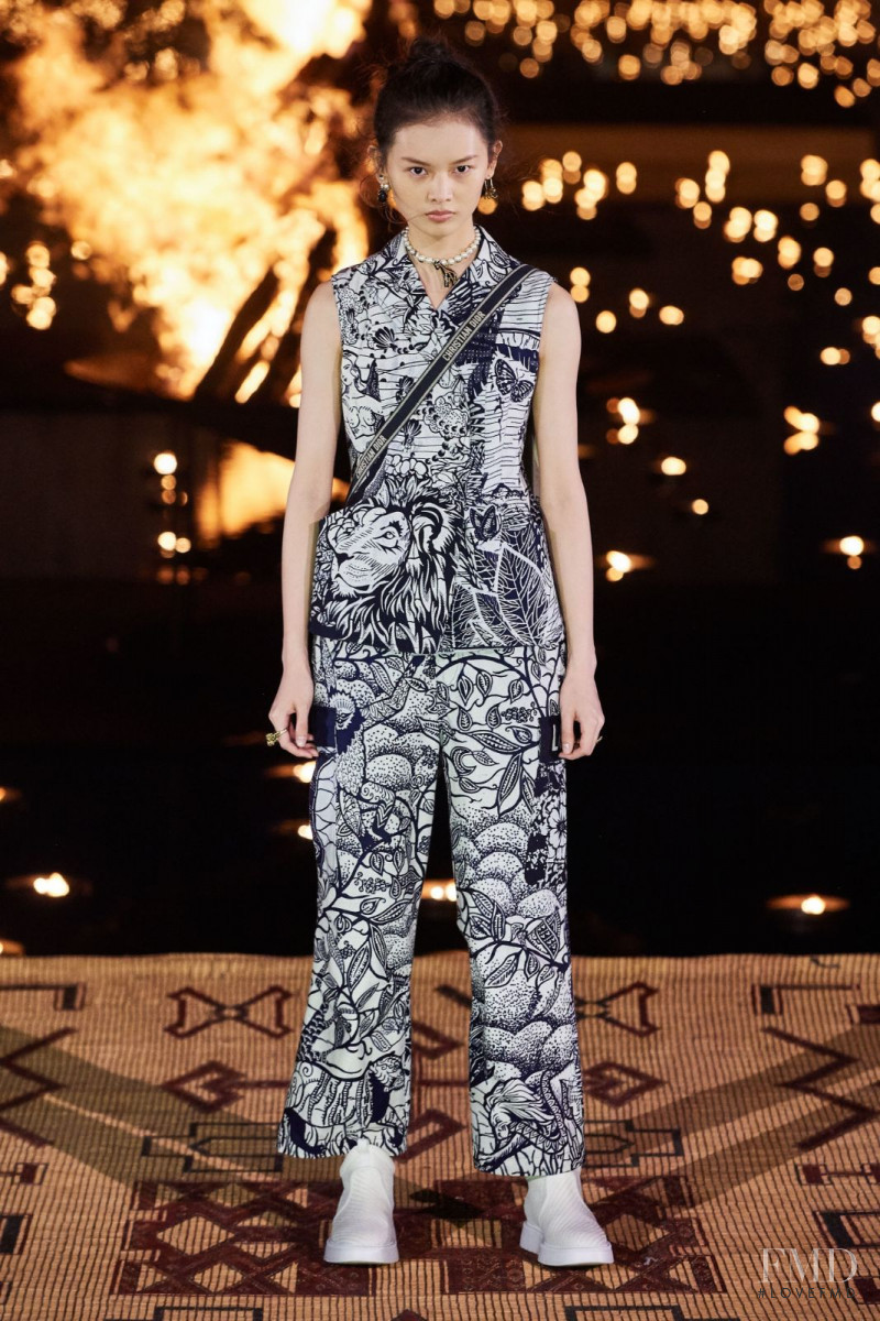 Shu Ping Li featured in  the Christian Dior fashion show for Resort 2020