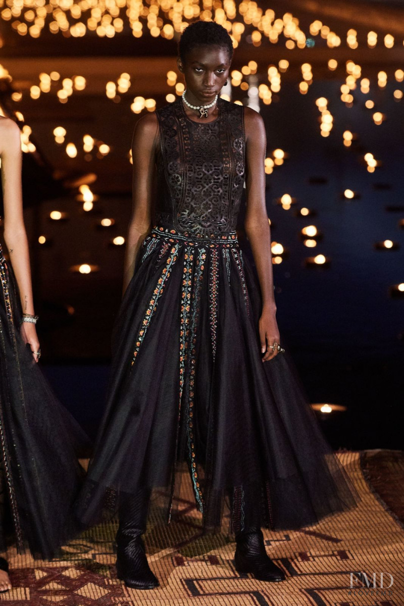Diarra Samb featured in  the Christian Dior fashion show for Resort 2020