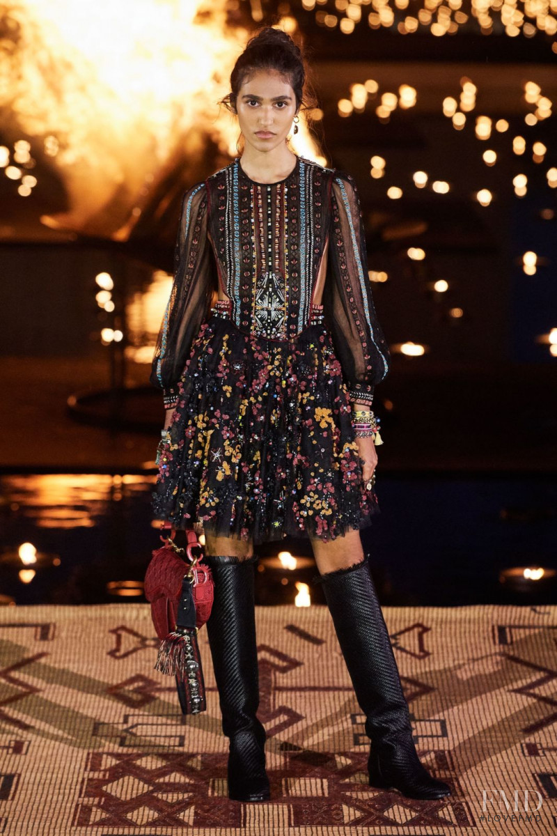Hannah Wick featured in  the Christian Dior fashion show for Resort 2020