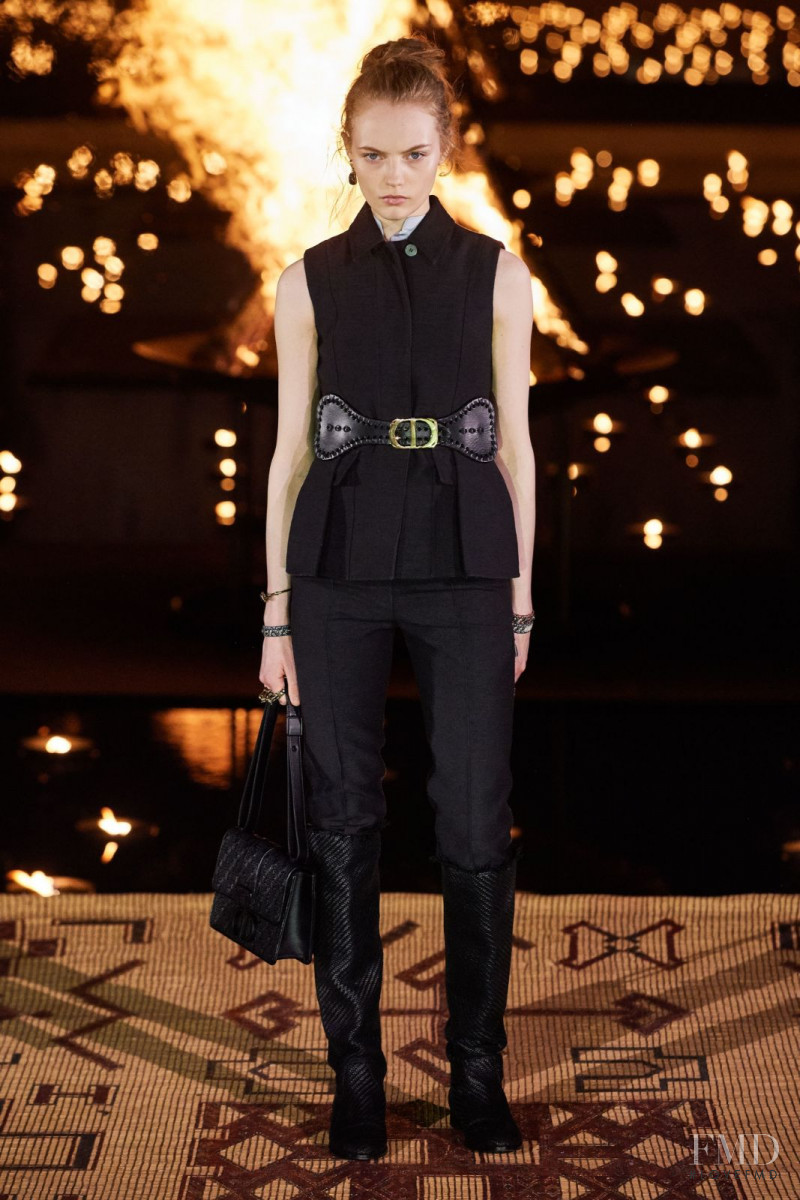 Fran Summers featured in  the Christian Dior fashion show for Resort 2020