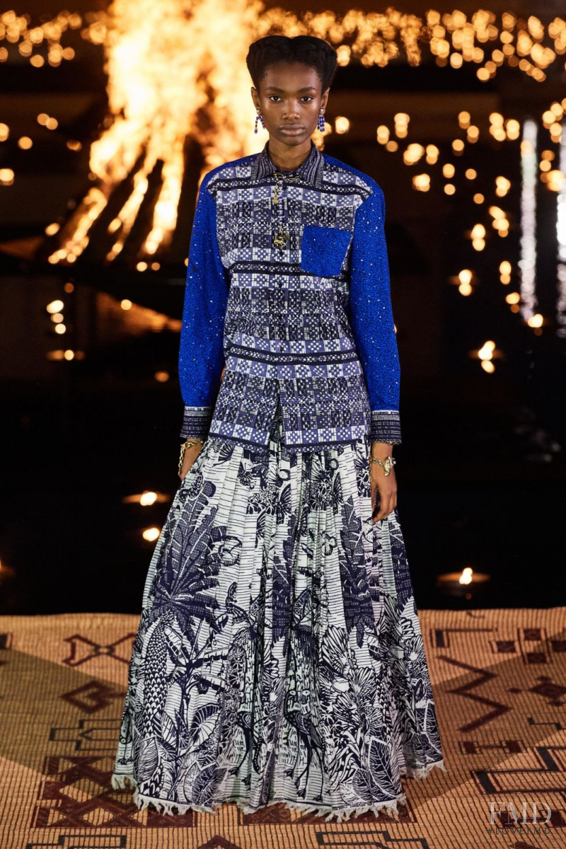 Imari Karanja featured in  the Christian Dior fashion show for Resort 2020